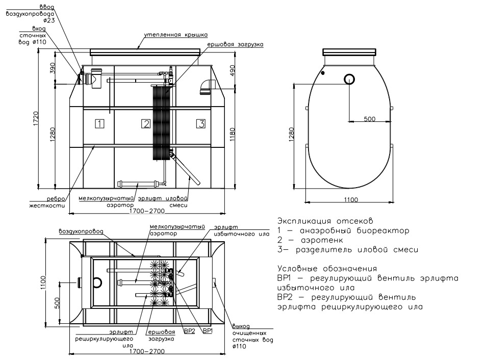 Септик Тверь Аэро 1,1H